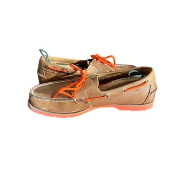 Sperry Top-Siders Men\'s sz 11.5M Cognac/Orange Boat Shoes main image 4